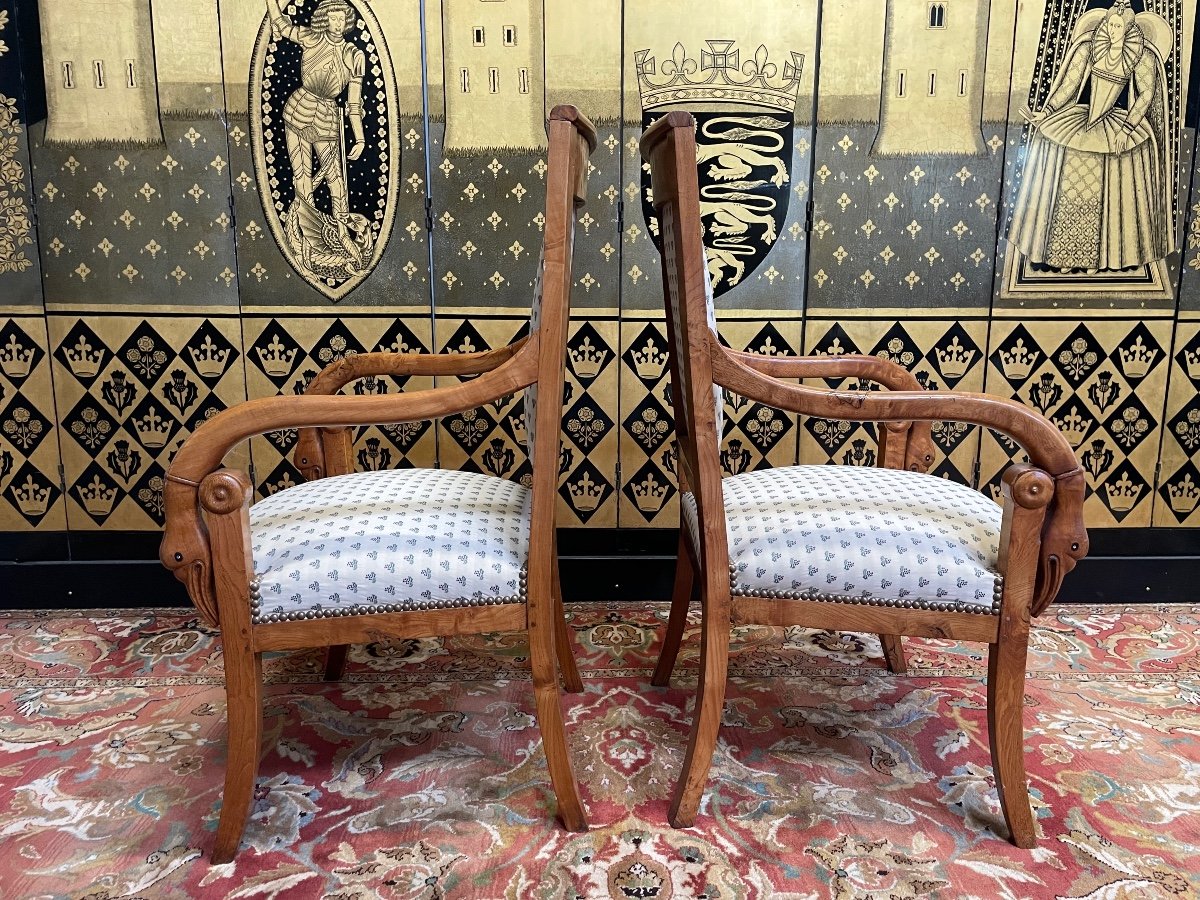 Pair Of Empire Style Armchairs -photo-1