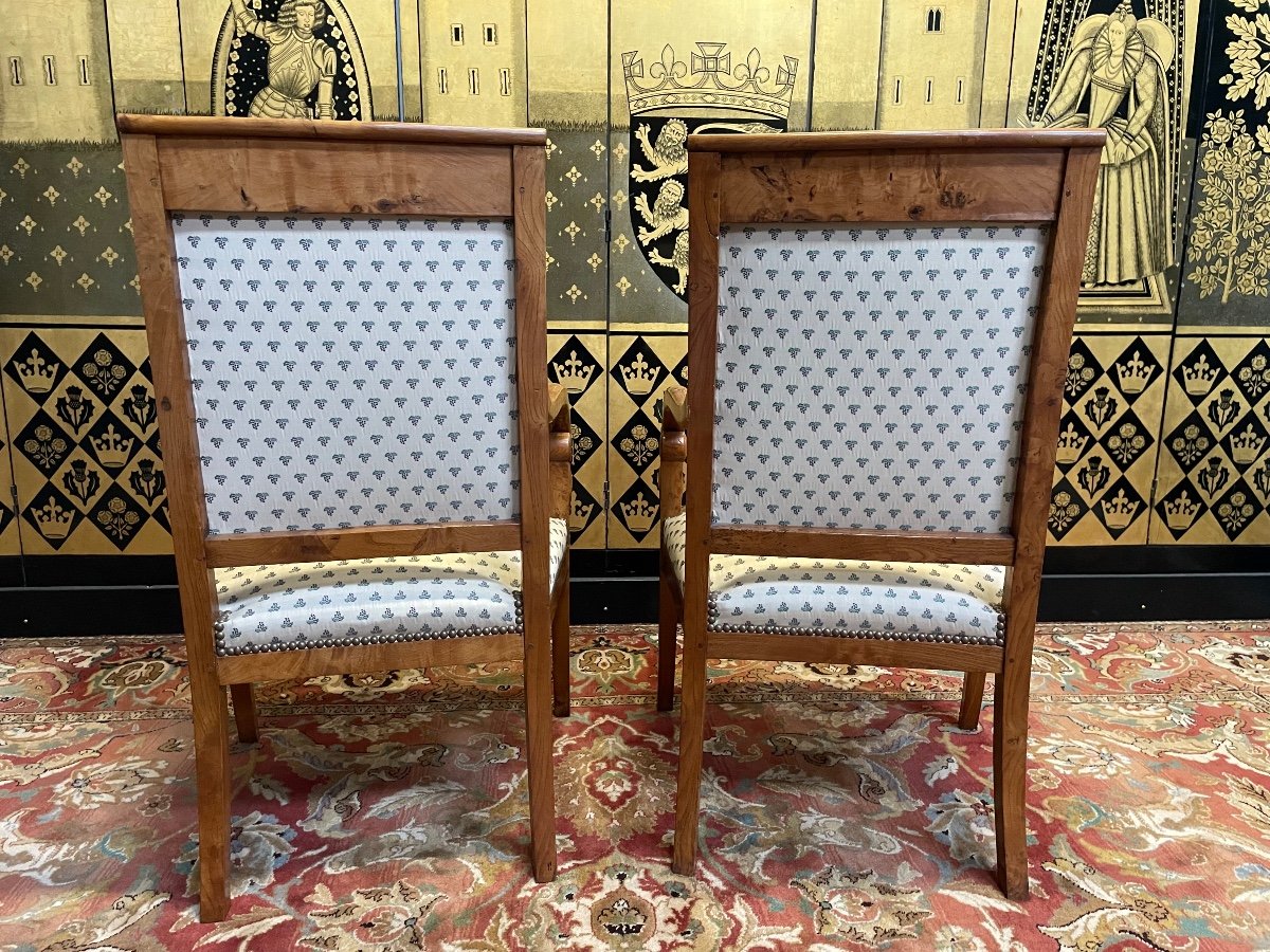 Pair Of Empire Style Armchairs -photo-2