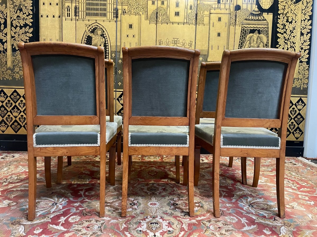 Suite Of 6 Charles X Chairs-photo-3