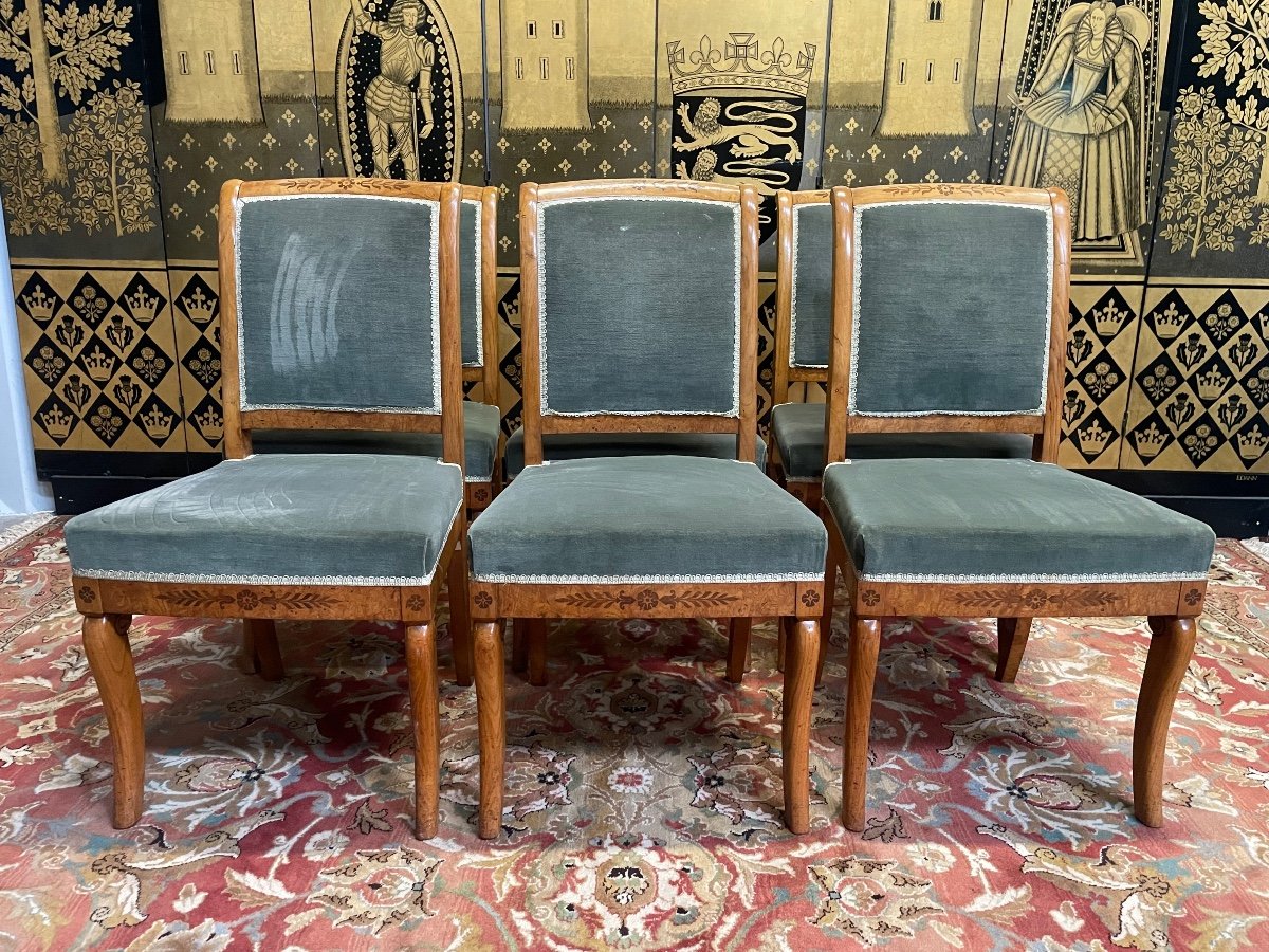 Suite Of 6 Charles X Chairs