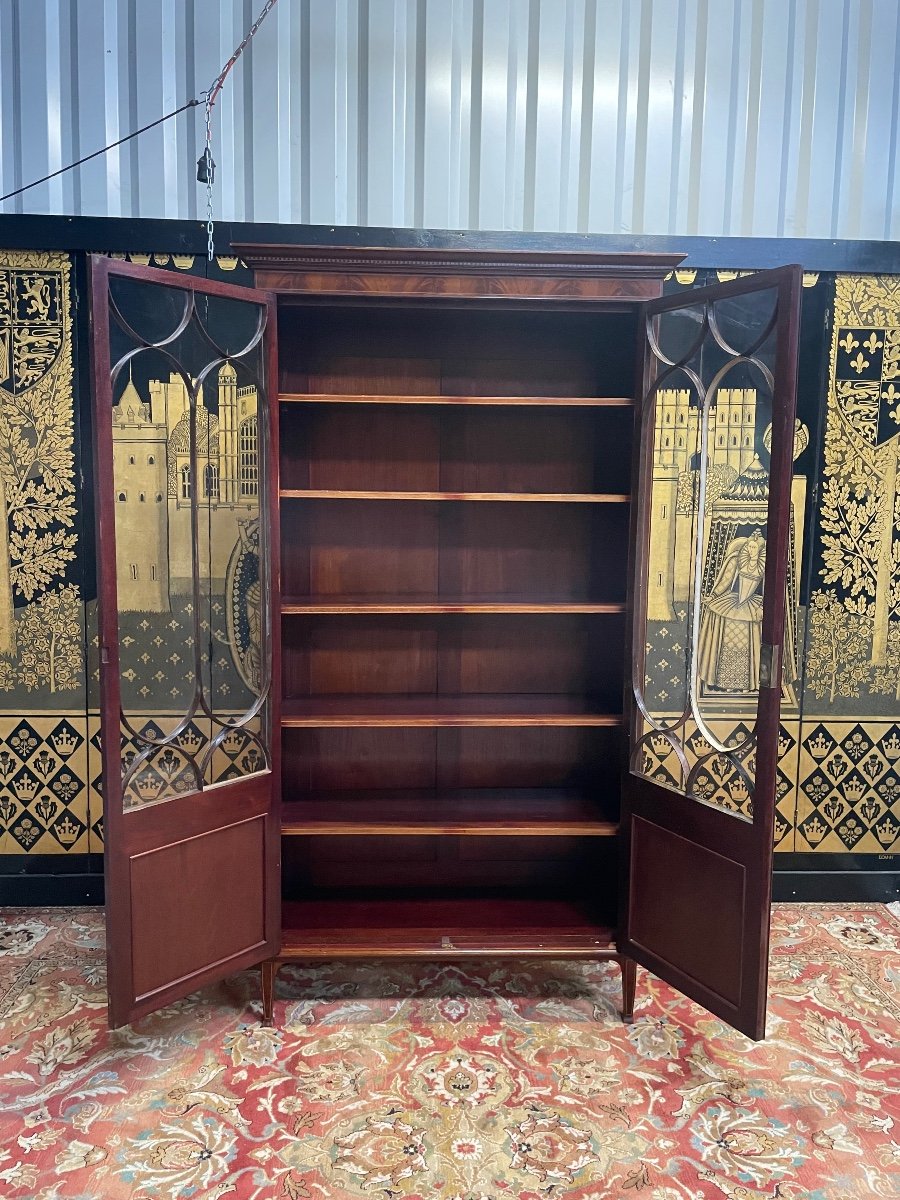 Library - English Mahogany Showcase -photo-6