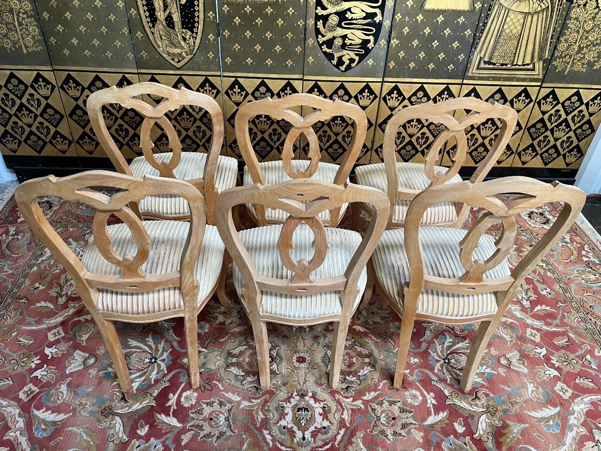 Suite De 6 Chaises Louis Philippe -photo-1