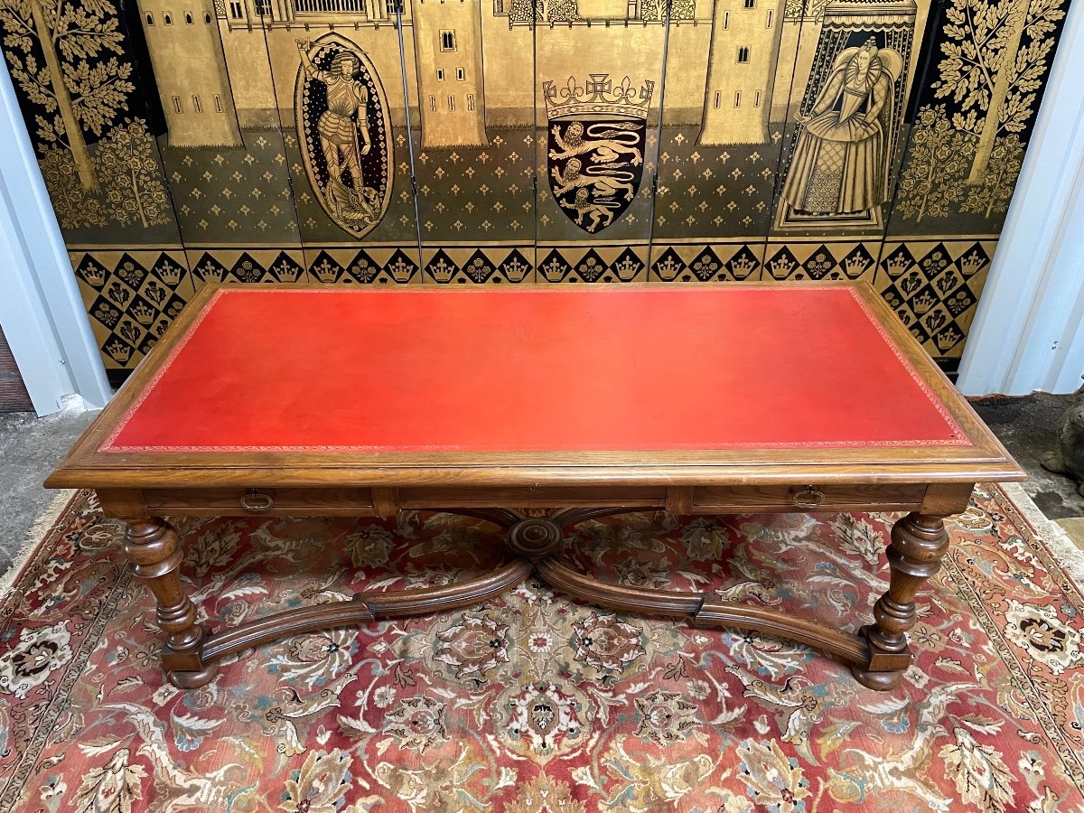 Bureau - Table De Milieu De Style Louis XIII-photo-2