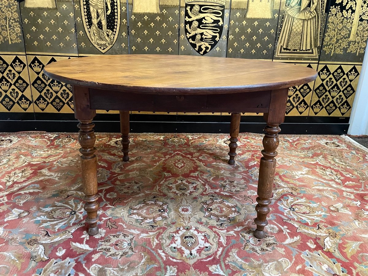 Louis Philippe Round Dining Table 