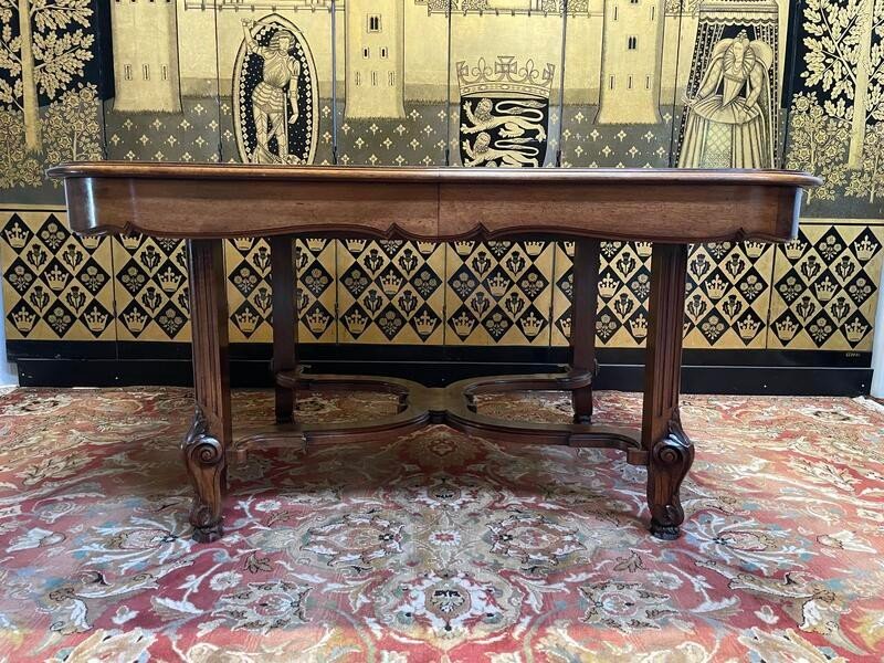 Louis XVI Style Walnut Dining Table 