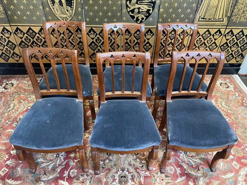 Set Of 6 Restoration Period Chairs -photo-3