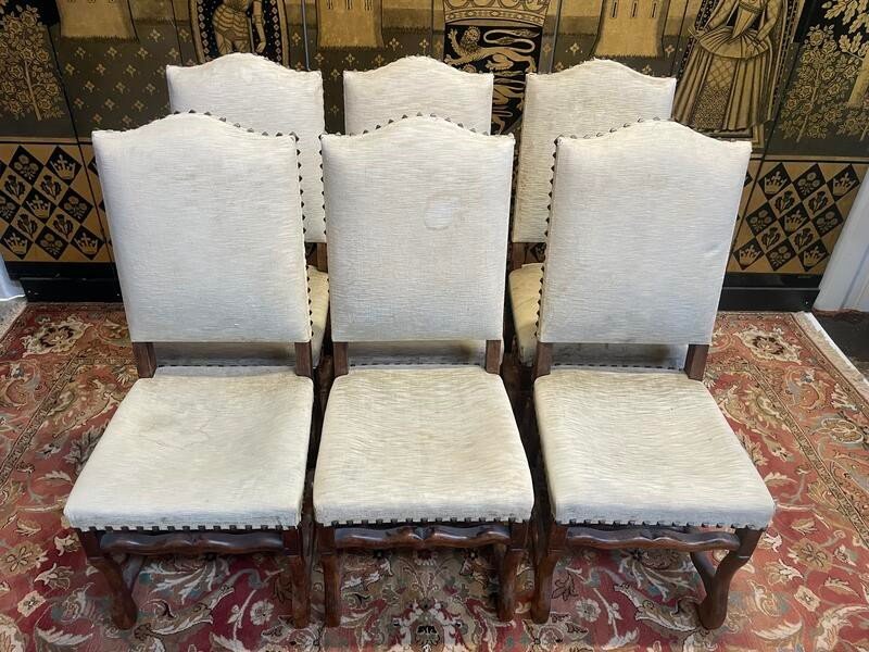 Suite De 6 Chaises Louis XIII Os De Mouton-photo-3