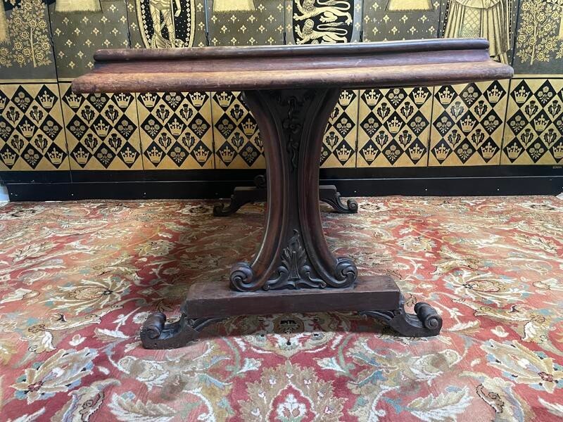 Art Nouveau Style Mahogany Bistro Table -photo-3