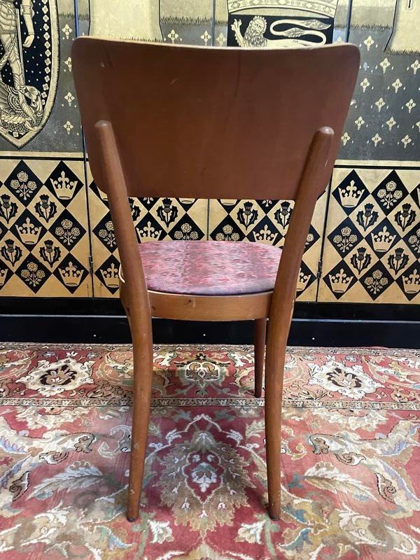 Set Of 9 Baumann Bistro Chairs -photo-3