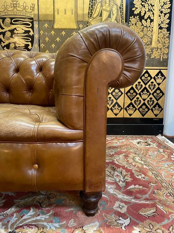 Chesterfield Leather Sofa-photo-2