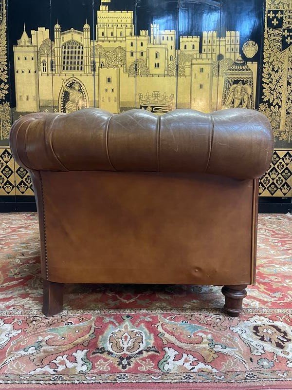 Chesterfield Leather Sofa-photo-1