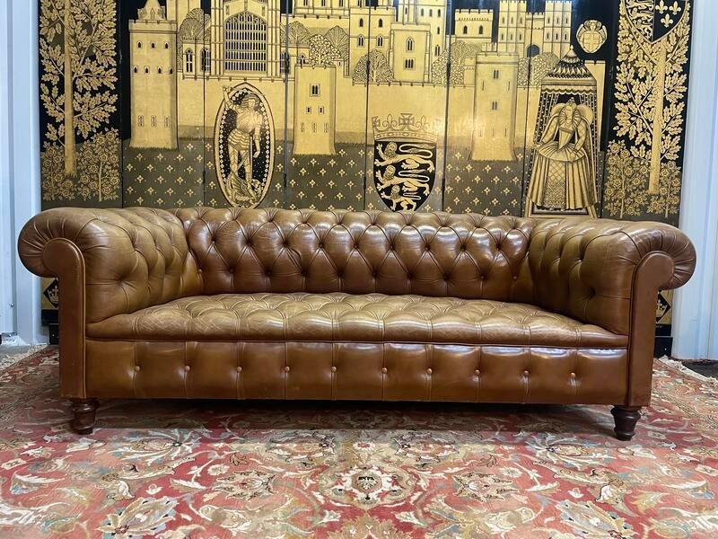 Canapé En Cuir Chesterfield