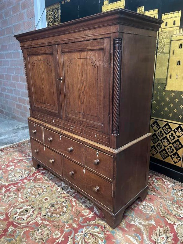 Chest Of Drawers - English Oak Craft Furniture Sideboard -photo-4