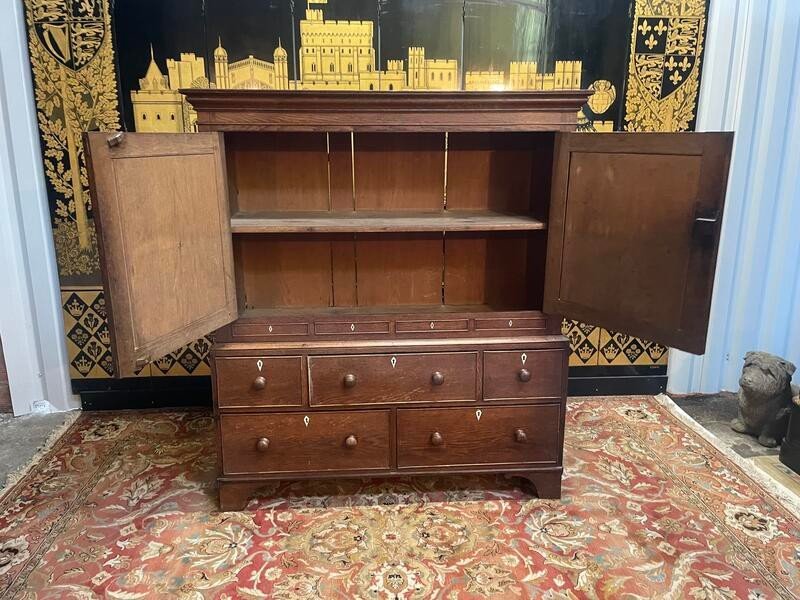 Chest Of Drawers - English Oak Craft Furniture Sideboard -photo-1