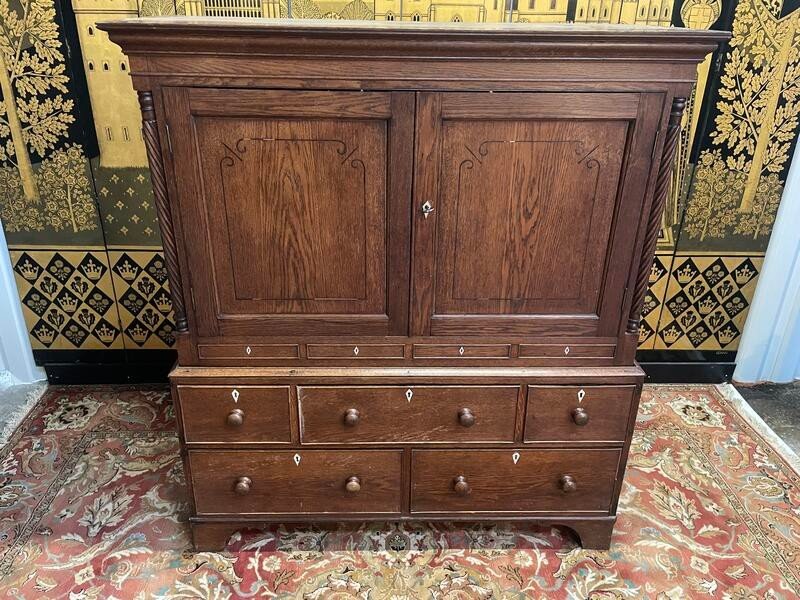 Chest Of Drawers - English Oak Craft Furniture Sideboard -photo-2