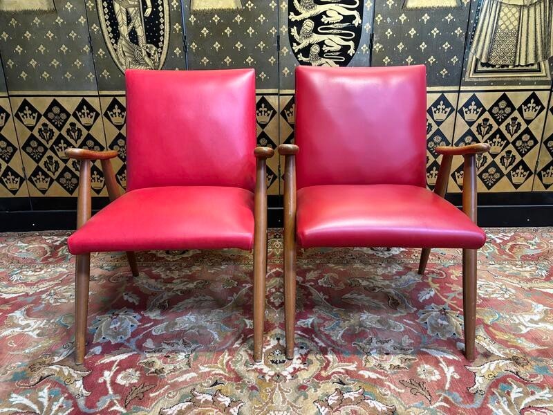 Paire De Fauteuils Sauterelle 1950