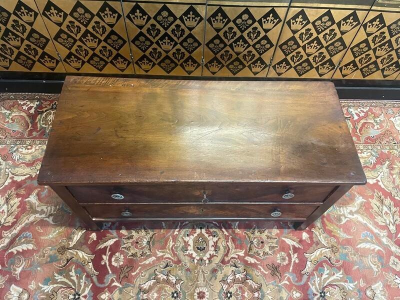 Empire Period Low Chest Of Drawers - Tv Cabinet -photo-3