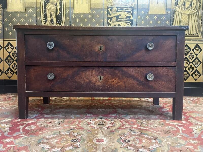 Empire Period Low Chest Of Drawers - Tv Cabinet 