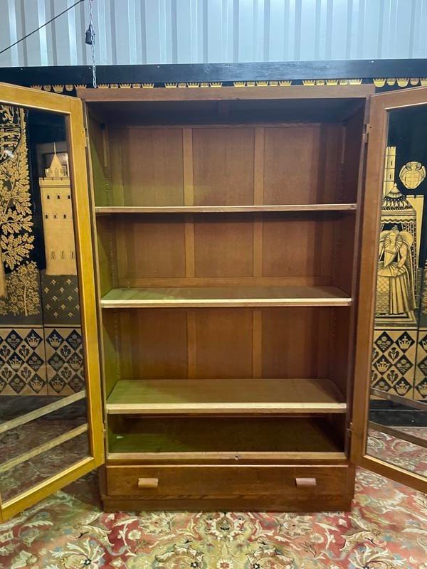 Cabinet - Display Cabinet - Oak School Library 1950-photo-1