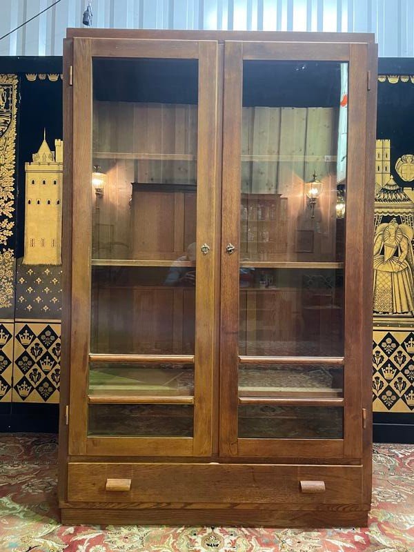 Cabinet - Display Cabinet - Oak School Library 1950