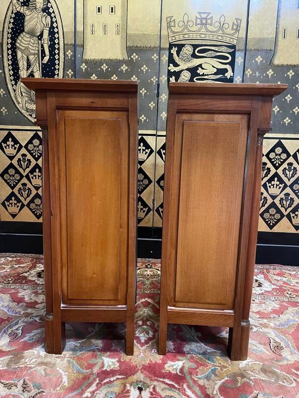 Pair Of Empire Style Bedside Tables -photo-4