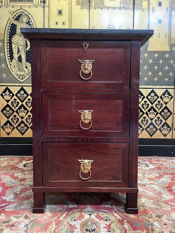 Bedside Table - Chest Of Drawers - Empire Period Furniture