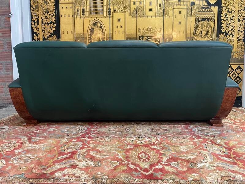 Art Deco Style Leather Sofa -photo-4