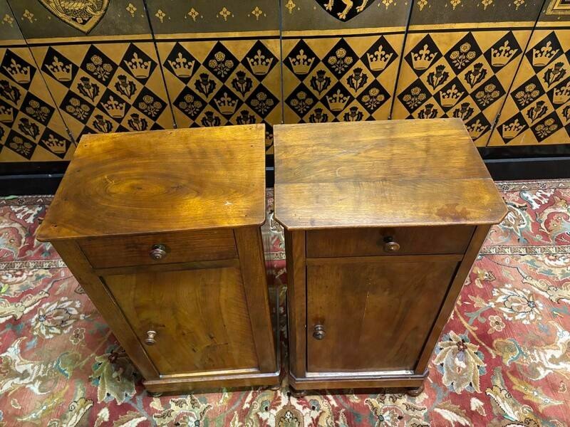 Fake Pair Of Louis Philippe Bedside Tables -photo-2