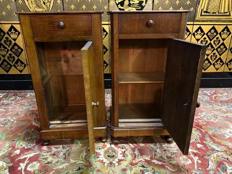 Fake Pair Of Louis Philippe Bedside Tables -photo-3