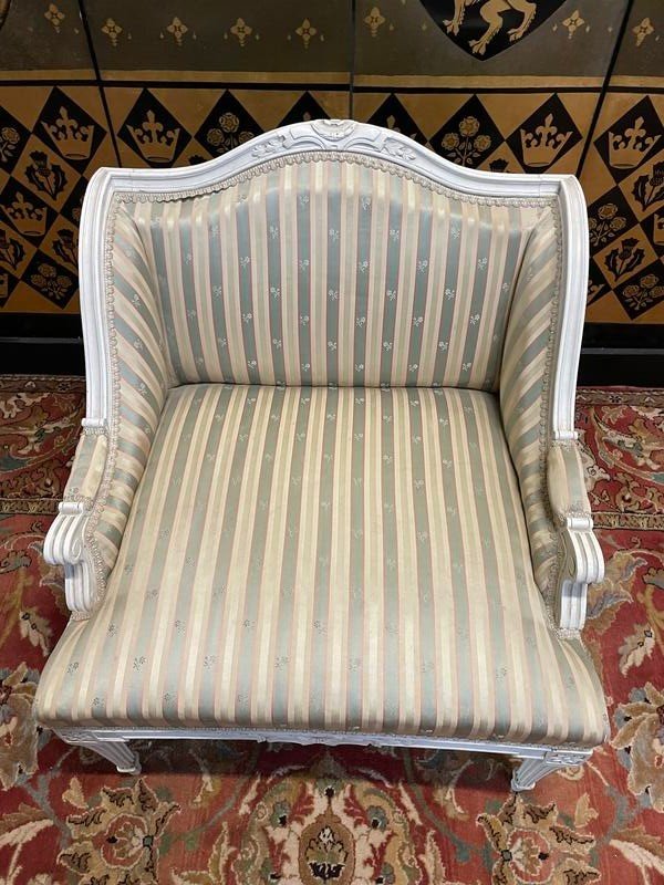 Fauteuil Marquise De Style Louis XVI-photo-3