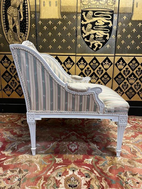 Fauteuil Marquise De Style Louis XVI-photo-3