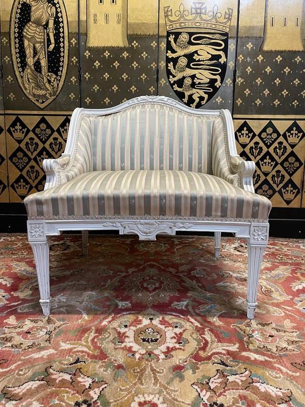 Fauteuil Marquise De Style Louis XVI