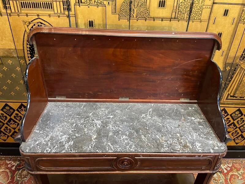 Console - Serving Table In Mahogany From The Napoleon III Period-photo-4