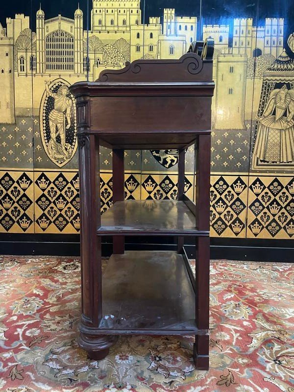 Console - Serving Table In Mahogany From The Napoleon III Period-photo-2