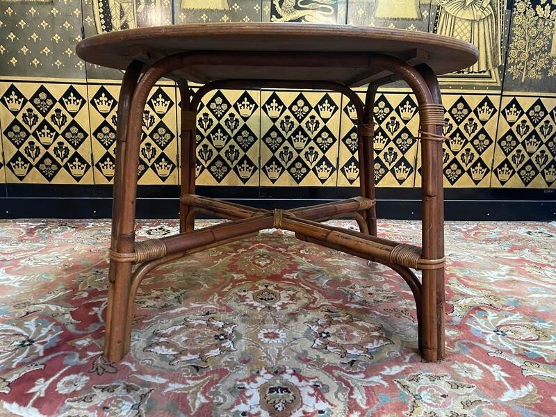 Bamboo And Oak Garden Table-photo-3