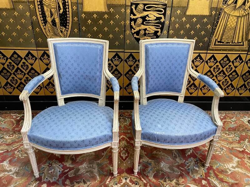 Pair Of Louis XVI Style Cabriolet Armchairs-photo-2