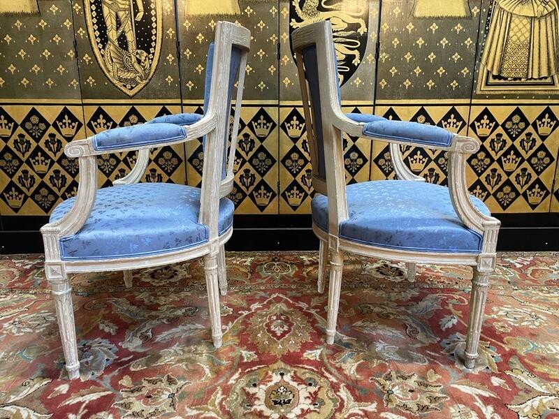 Pair Of Louis XVI Style Cabriolet Armchairs-photo-1