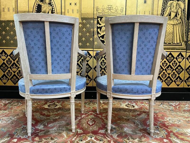 Pair Of Louis XVI Style Cabriolet Armchairs-photo-2