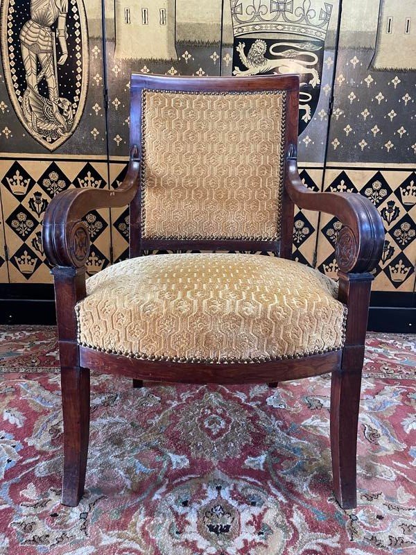 Empire Period Armchair With Crosses