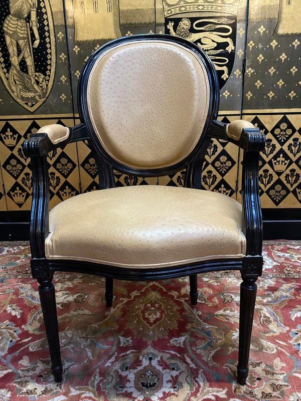 Paire De Fauteuils De Style Louis  XVI-photo-2