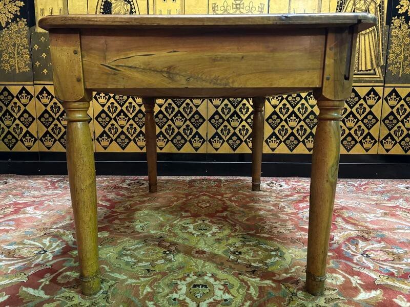 Table/ Bureau Louis Philippe En Noyer  XIXe-photo-3