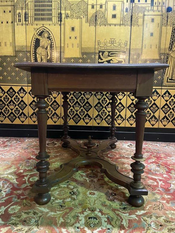 Louis XIII - Renaissance Style Desk Or Entrance Console-photo-3