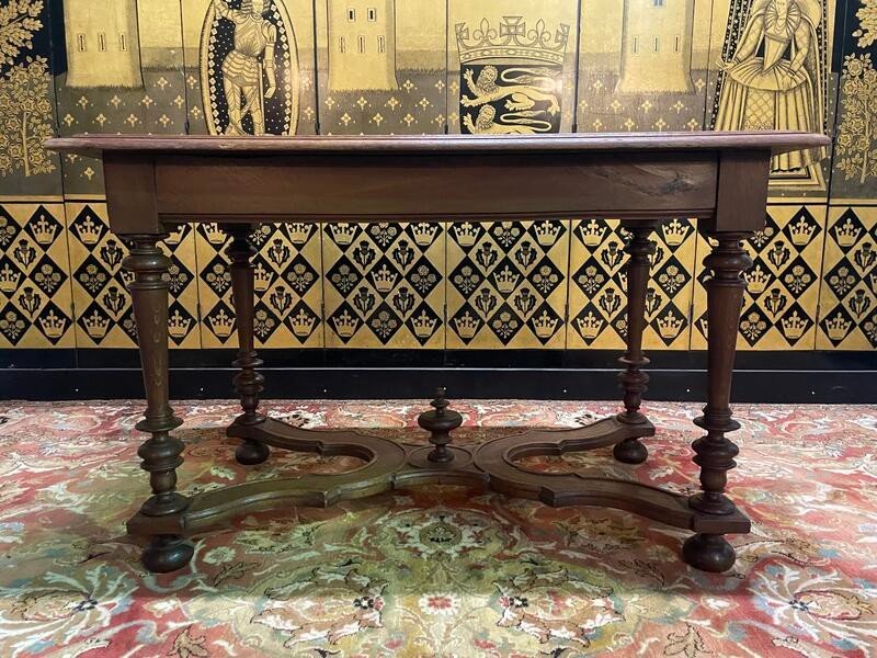 Louis XIII - Renaissance Style Desk Or Entrance Console-photo-4