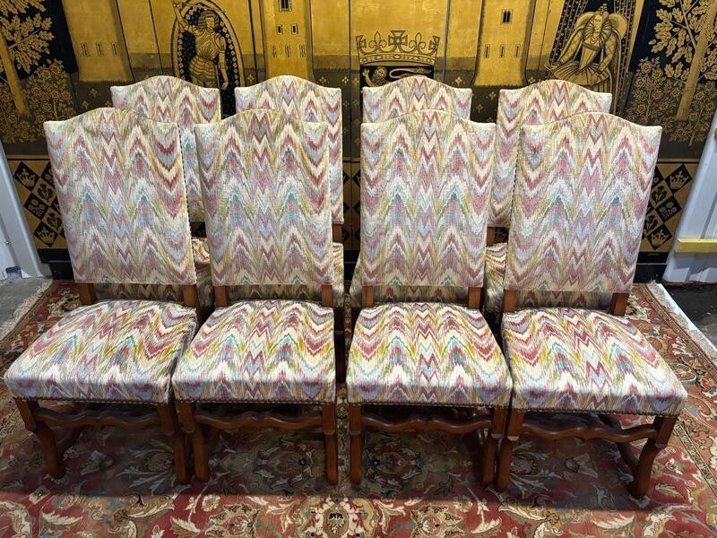 Set Of 8 Louis XIII Style Chairs-photo-3