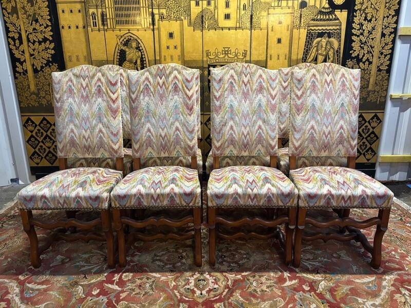 Set Of 8 Louis XIII Style Chairs-photo-4