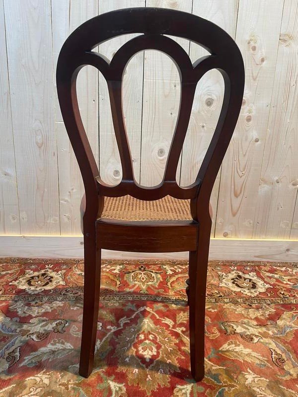 Set Of 4 Louis Philippe Caned Chairs -photo-2