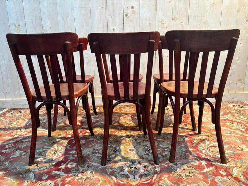 Set Of 6 Fischel Bistro Chairs-photo-2