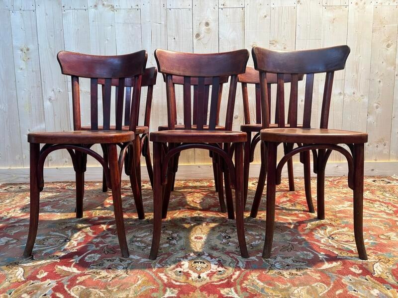 Set Of 6 Fischel Bistro Chairs-photo-3