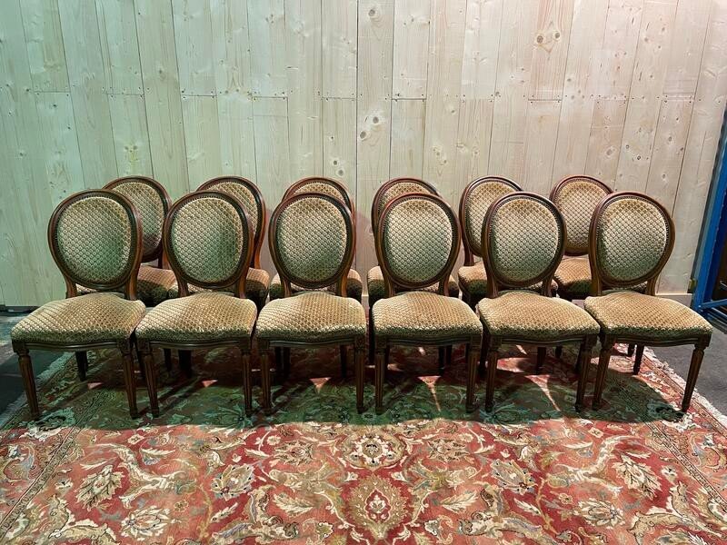 Set Of 12 Louis XVI Style Chairs 