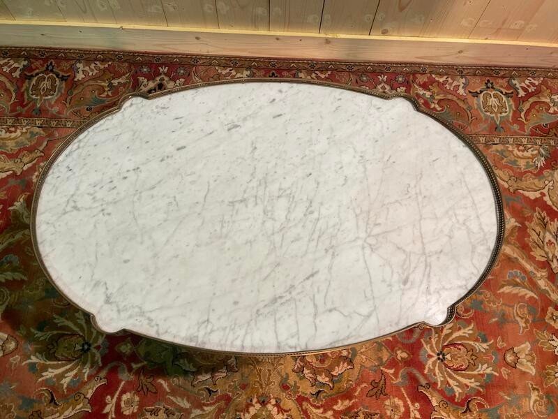 Louis XVI Style Bouillotte Coffee Table-photo-4